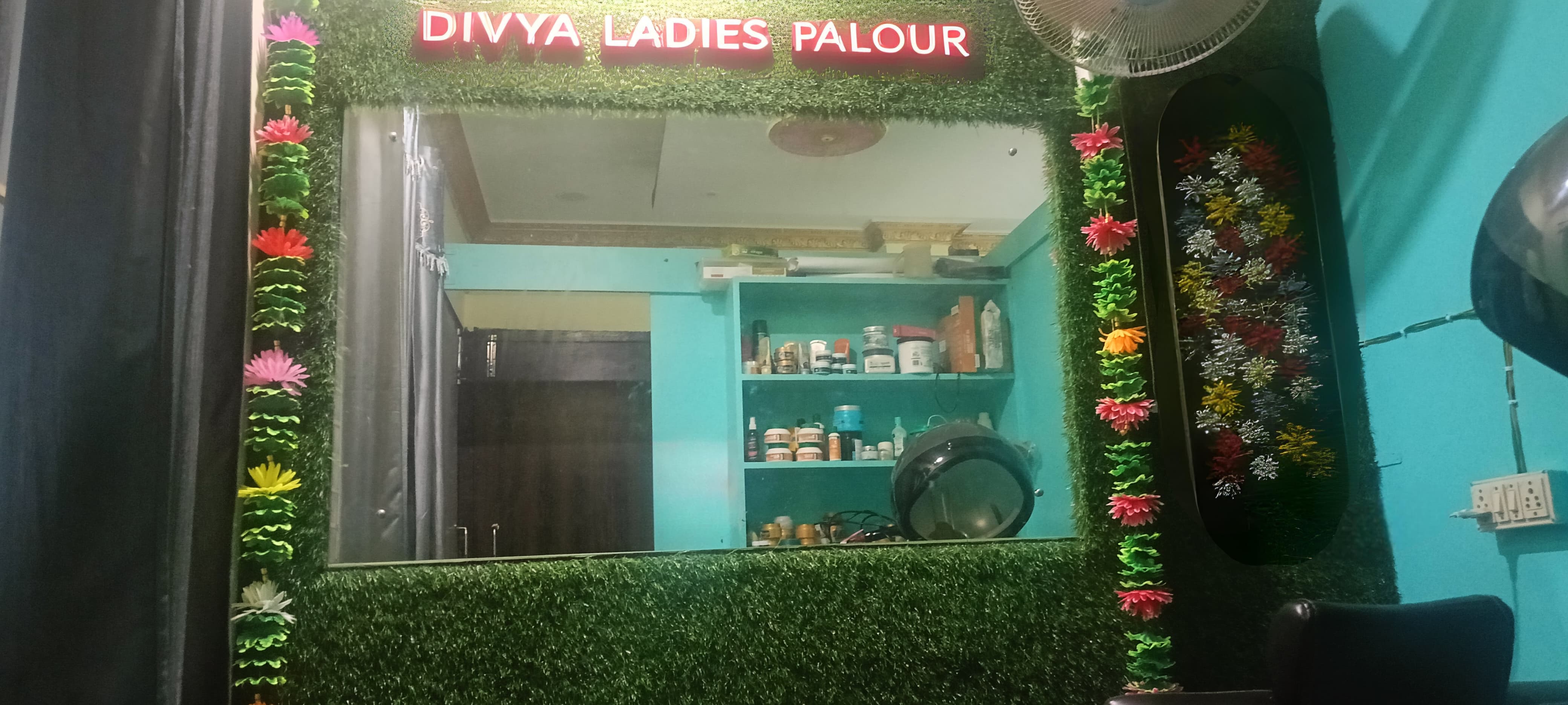 Divya Parlour Interior - Professional beauty salon setup
